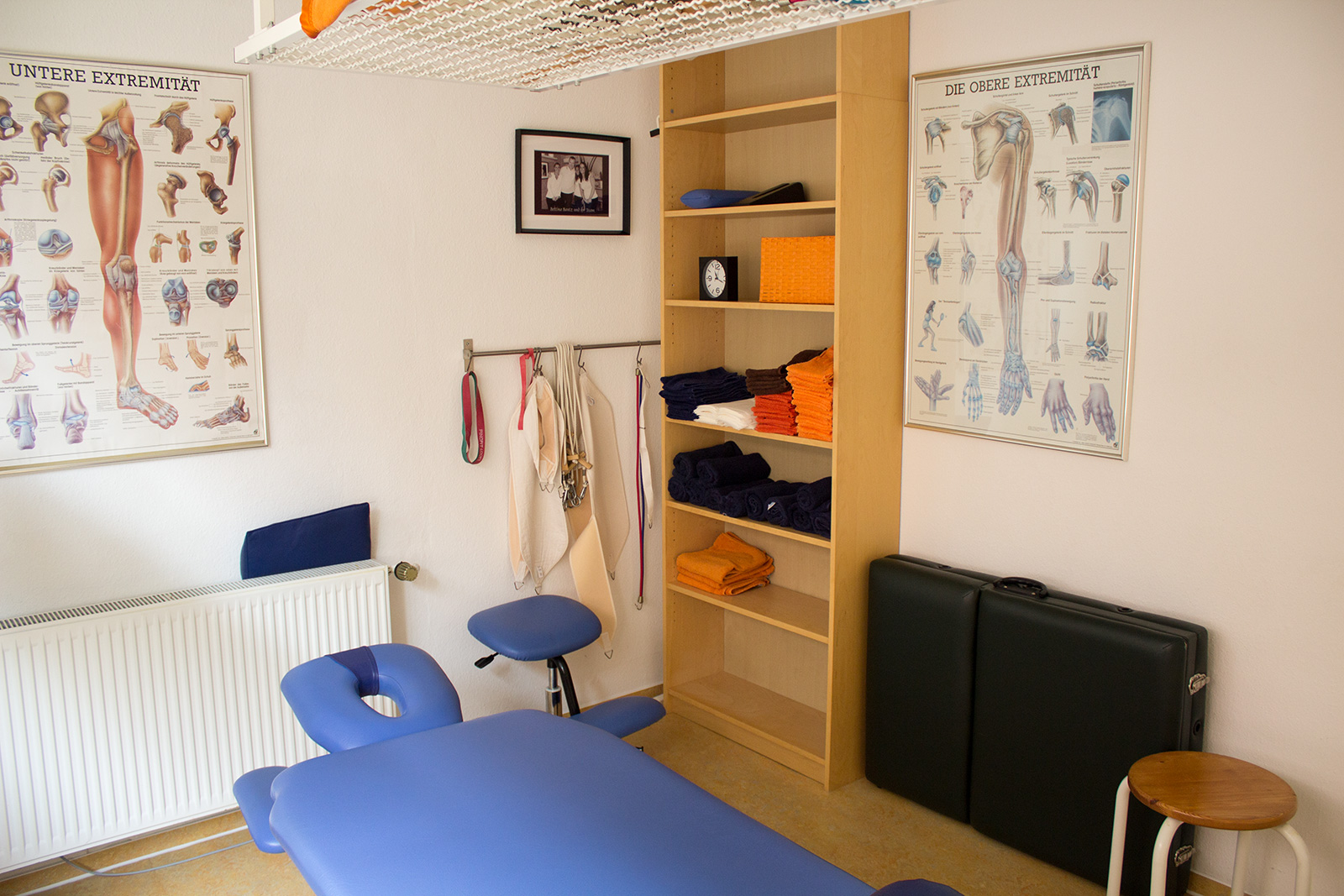 Behandlungsraum für Krankengymnastik der Praxis Physiotherapie & Heilpraktik in Lübbecke